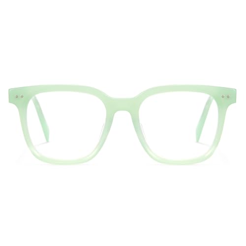 Image of Cyxus Women Acetate Frame Blue Light Blocking Glasses Men Computer Eyewear for Eye Strain Relief & Anti-Migraine