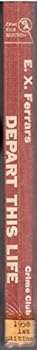 Hardcover Depart This Life Book