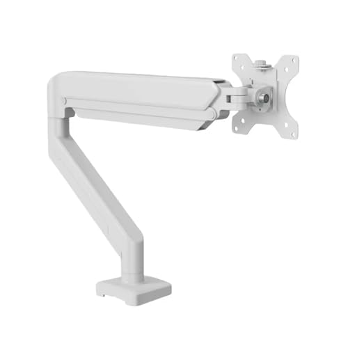 DRJBBODVQ Soporte for un Solo Monitor, admite hasta 32 Pulgadas, Cada Pantalla soporta 19,8 Libras, Soporte de Escritorio for computadora, Soporte for computadora Ajustable(White)