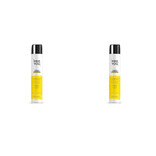 Revlon Professional ProYou Laca Pelo Ultra Fuerte para Todo Tipo de Cabello, Fijación Extrema y Brillo, 500 ml, Gama Fijación The Setter (Paquete de 2)