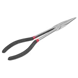 Materiali resistenti: realizzate in acciaio ad alto tenore di carbonio e gomma, queste pinze a becco lungo sono resistenti alla deformazione e all'usura, garantendo affidabilità e durata a lungo termine, strumenti di artigianato, precisione del morsetto per carta