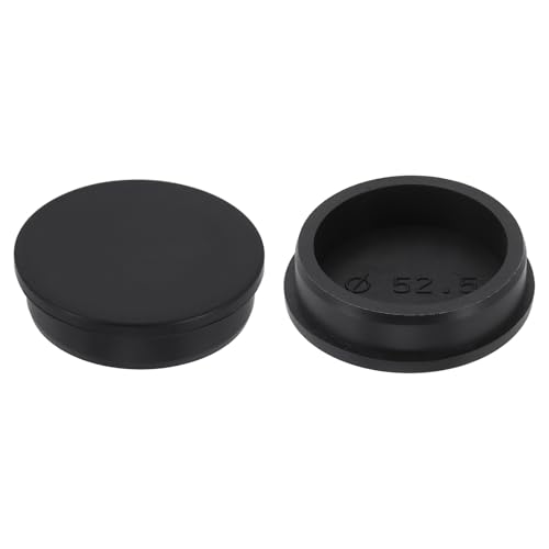 Image of uxcell 2Pcs Silicone Hole Plug, Waterproof Round Rubber Stoppers Bottle Seal Plugs Tube Pipe End Caps for 51mm /2.01 inch Hole for Bathtub Bottle, Black