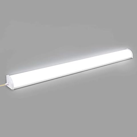 3FT LED Batten Light, Viugreum 50W LED Tube Light Wall or Ceiling Surface Mounted,5000LM, Daylight 6000K, IP65 Non Corrosive Weatherproof Ceiling Light Fittings for Home/Shop/Office Cover