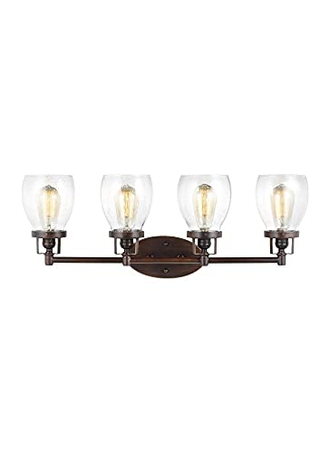 Image of Generation Lighting 4414504-710 Belton Four - Light Wall /Bath Vanity Style Fixture, Bronze