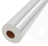 JOYIT 220 ft Clear Cellophane Wrap Roll (31.5 in x 220 ft) - 3 Mil Thicken Cellophane Roll, Clear Ce