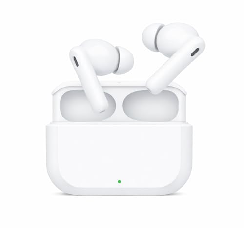 Image of Bluetooth Nord Buds 3R for OnePlus with 54H Total Playtime, 12.4mm Drivers, 3D Spatial Audio, Dual Device Pairing, AI 2-Mic Clear Calls, 47ms Low Latency (White)