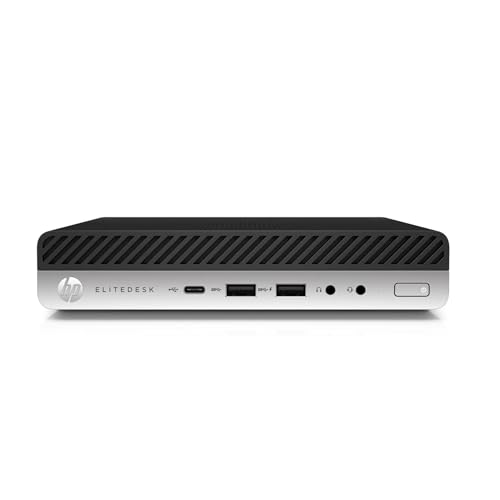 HP Elitedesk, Mini Pc Tiny, Intel i5-8500T 6 Core 2.1 Ghz, Ram 16Gb SSD 256Gb, Win 11, Pc Desktop Mini, LAN, Display Port Omaggio Chiavetta Wi-fi (Ricondizionato)