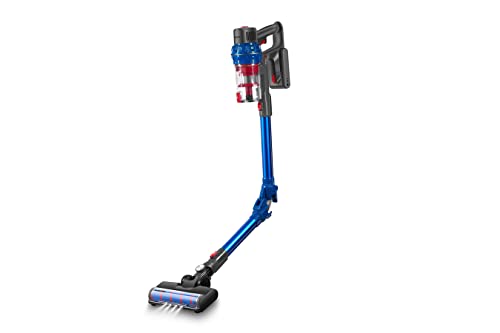 Swiss Pro+ Staubsauger Akku - kabellos Akkustaubsauger - Auch als Handstaubsauger Akku - Vakuumgrad: 18KPA - 250W Akkusauger kabellos - Kunststoff - Blau - 0,8L