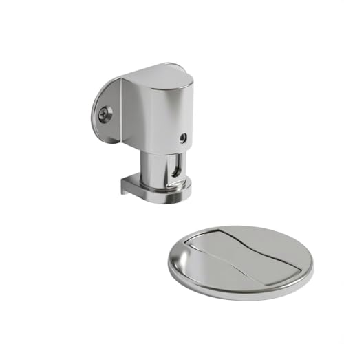 Wewemux マグネットドアストッパー 1個セット｜ドア下部対応 調整可能 磁石式ドアストップ、床固定タイプ ドアホルダー、穴あけ不要 接着式（シルバー）