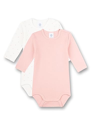Sanetta Baby-Body langarm (Doppelpack) rosa & weiß Dots | Hochwertiger und...
