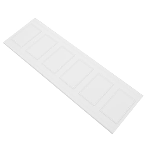 Parliky Moulures Adhésives Blanches pour Maison de Poupée – Plinthes Flexibles en Résine 6 MM et 12 MM – Panneaux Muraux Miniatures pour Décoration Réaliste et Finition