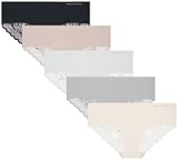 Vince Camuto Women's Hipster Underwear - 5 Pack Ultra Soft & Sexy Lingerie - Breathable Seamless Panties for Women, Size Medium, Assorted Lace