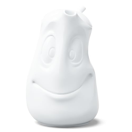 FIFTYEIGHT PRODUCTS / Tassen / Kanne „Gut drauf“ (Porzellan, 1200 ml, weiß, Made in Germany)