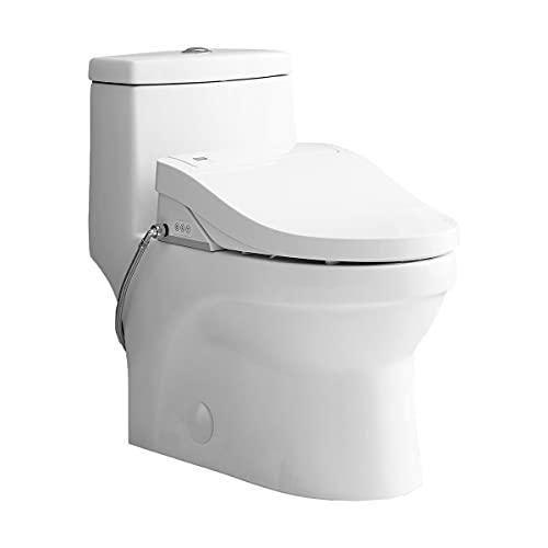 Inodoro de una pieza Tours con asiento inteligente Vivante, 1.1/1.6 galones por descarga