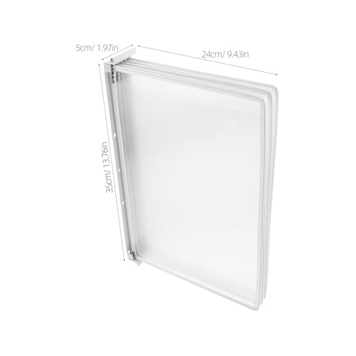 Soporte de pared resistente para archivos, de alta capacidad, 5 Pa, para documentos A4, ahorro de espacio, PVC, hierro, oficina, sistema de visualización eficiente de documentos