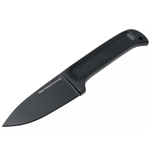 Image of Cold Steel Drop Forged Hunter 4 inch 52100 High-Carbon Steel Drop Point Fixed Blade Multi-Purpose Outdoor Game Hunting Utility Knife, 4-5 /8 inch Handle, Weather-Resistant Secure-Ex Sheath