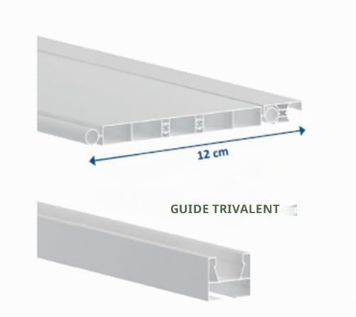 Kit porte à soufflet en PVC 82 cm x 224 cm blanc ou marron Rollplast peint