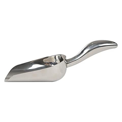 LEMONSODA Stainless Steel Utility Ice Scoop - Rustproof Metal - Great for Bar, Ice, Flour, Coffee, Containers | 11.4 Inches Cover