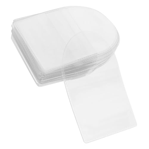 40pcs PVC Coin Storage Bags Coin Holders Sleeves Portable Currency Pouches for Collectors and Organizing