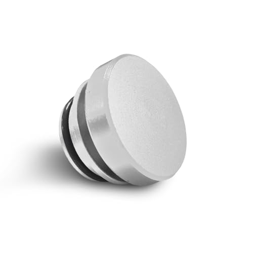 Image of Car Cigarette Lighter Plug Cover, Car Plug Cap, Aluminum Auto Cigarette Lighter Plug Part, Waterproof Dustproof Plug Auto Accessory for Vehicles with Standard 12 Volt Power Source (Silver)
