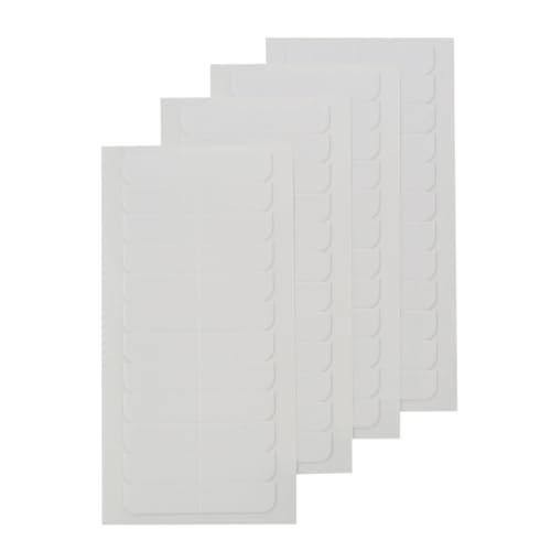 Image of Full Shine Double Sided Replacement Tape, White, 0.8cm*4cm 48PCS | Double Sided No-Residue Strong Hold Waterproof Adhesive Strips for Weft Extensions, Salon Professional Use
