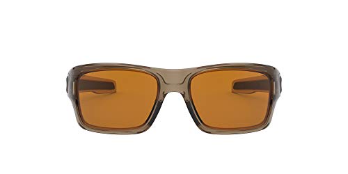 Oakley Youth Boy's OJ9003 Turbine XS Rectangular Sunglasses, Brown Smoke/Dark Bronze, 57 mm