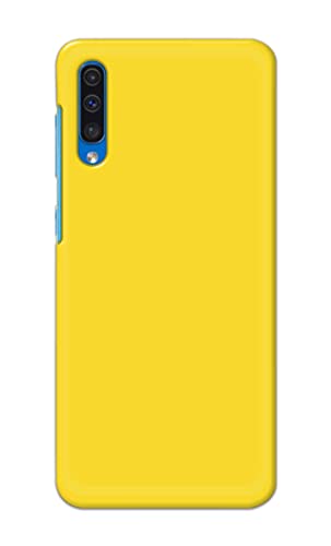 Image of Printed Hard Back Cover Case for Samsung Galaxy A50 | A50s | Samsung Galaxy A30s Back Cover (Plain Yellow) -1803