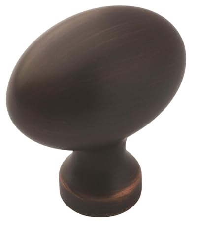 Amerock 10 Pack 1-3/8" Oval Vaile Oil-Rubbed Bronze Cabinet Knob
