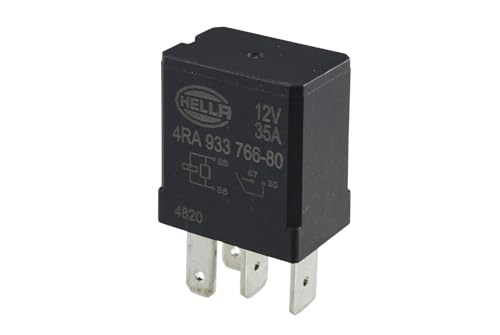 HELLA Relé, corriente de trabajo - 12V - 4polos - contacto conmutador - Cant.: 1 - 4RA 933 766-801