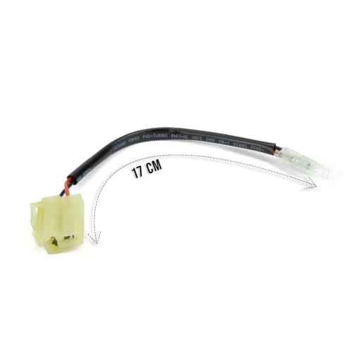 Image of Aharon Motorcycle 12V Cable Wire Extension /Adapter for LED Turn Signal Lights | Compatible with Yamaha FZ09 & R1 Motorcycles | Bike Indicator Blinkers | Waterproof Indicator Light Connector Plug