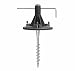 GAMA SONIC GS-3 EZ Lamp Post Ground Anchor Kit for Single Head Light Poles, Black