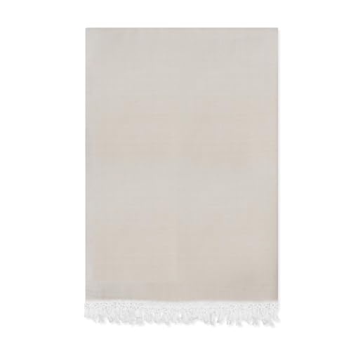 Image of Bhagalpuri Soft Dull Cotton Single Chadar | Single Thread Lightweight Odhne Wali Chadar | Top Sheet for Sleeping Summer (Cream)