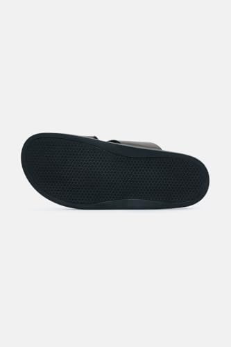 Image of SNITCH Men's Sandals | Crisscross Strap Design & Solid Pattern | PU Synthetic Upper & Durable TPR Outsole | Lightweight Casual Footwear