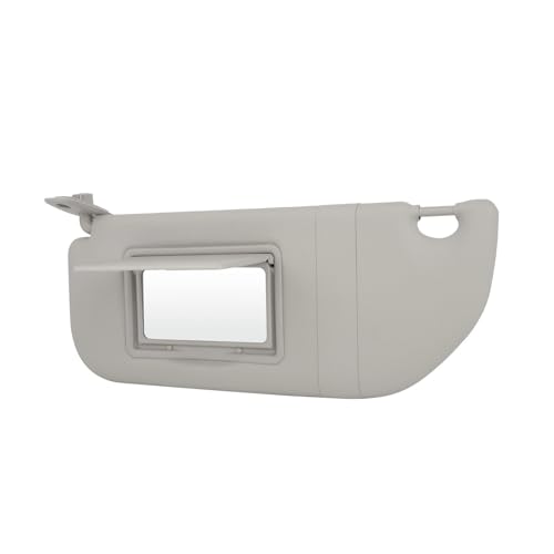 Visera Parasol 98038433DS Para Peugeot 301, Citroën C2, C3 Y Elysee 2014-2017 – Con Espejo, Gris, Material ABS Y Tela, Bloqueo UV Y Antideslumbramiento (juego De 1)