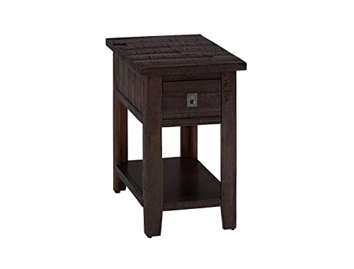 Jofran: , Kona Grove, Chairside Table, 16"W X 24"D X 25"H, Deep Chocolate Finish, (Set of 1)