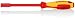 Produktbild Knipex Steckschlüssel mit Schraubendreher-Griff brüniert, isolierender Mehrkomponenten-Griff, VDE-geprüft 232 mm 98 03 06