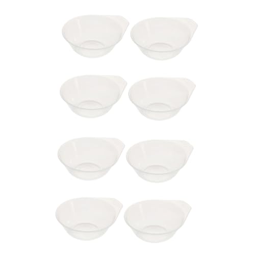 Beaupretty 8個 アウトドア用プラスチックボウル 軽量割れにくい多目的食器 キャンプ バーベキュー用携帯小型飯碗 再利用可能