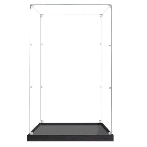 ELZEM Vitrine en Acrylique Compatible avec 21335 Phare électrique Modèle Boîte Anti-Poussière Boîte de Rangement pour Figurines 30 x 30 x 60cm 3MM