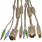 USB High Resolution KVM Auto Device Cable Set. 15 ft