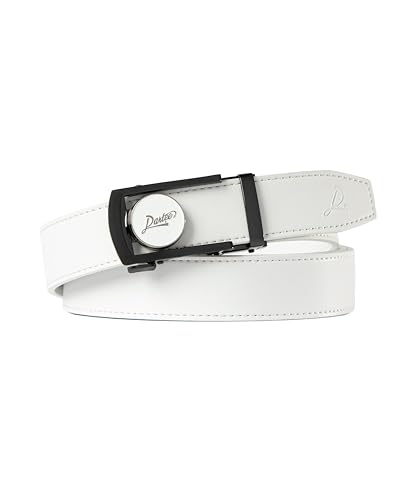 Image of Dartee Men's Golf Belt - Leather Ratchet Belt with Ball Marker, One-Size Adjustable Fit, Course and Casual Wear