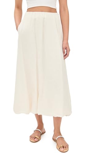 Velvet Women's Rachelle Bubble Hem Linen Skirt
