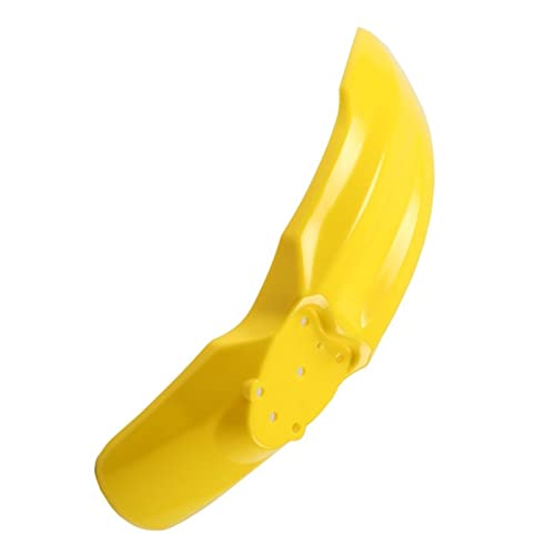 フェンダーカバー に適合するCRF70 70CC ダートバイクオフロードモーターサイクルユニバーサルフロントフェンダーマッドガード(Yellow)