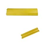 Yellow-Cableor-Ramp-for-IndoorCable-Hoseor-Cord-Cover-Floor-Cord-Cover-Cable-Ramp-12-Channel-Groove-Speed-Bump-for-Cover-Cable-Wire-Cord