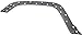 Garage-Pro Fender Trim Compatible with Jeep Renegade 2015-2023 Front, Passenger Side, Textured Gray