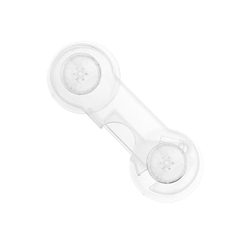 子どもの安全ロック-14.5cmベビープルーフストラップ、接着剤の透明なキャビネットロック、耐久性のある引き出しラッチ|多目的ドリルオーブントイレトイレクローゼットゴミ箱ドアドアの食器棚家具プロテクター