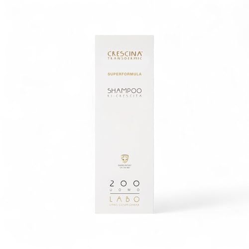 Crescina - Champú superperfomula para el crecimiento del cabello adelgazado, anticaída y fortalecedor, 200, para hombre, 150 ml