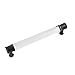 Hickory Hardware P3702-CAMB-10B Midway Collection Pull 6-5/16 Inch (160mm) Center to Center Crysacrylic with Matte Black Finish (10-Pack)