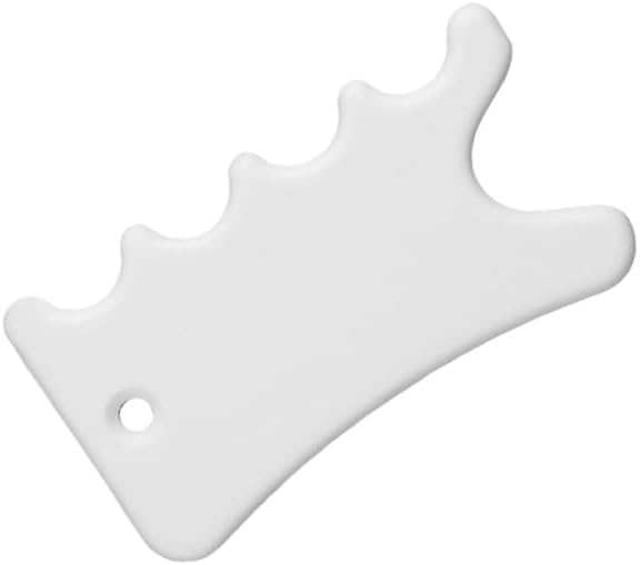 Healifty Gua Sha Board Scraping Massage Tool Ceramic Guasha Facial Board Plates Anti Aging Anti Wrinkle for SPA Relaxing Meditation 1pc