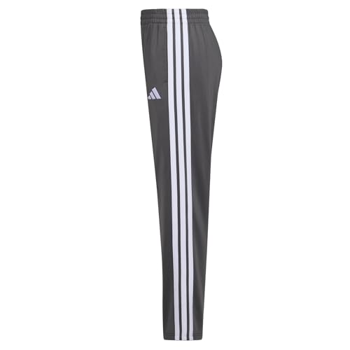 Image of Adidas Boys Straight-Leg 3-Stripe Track Pant