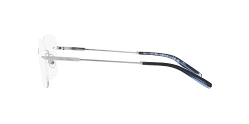 Image of Brooks Brothers Men's Bb1107t Titanium Rectangular Prescription Eyewear Frames